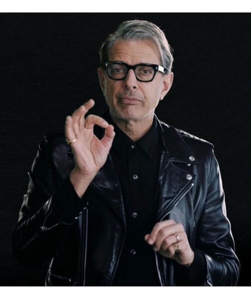 Jeff Goldblum Jurassic World Dominion Motorcycle Leather Jacket - Image 6