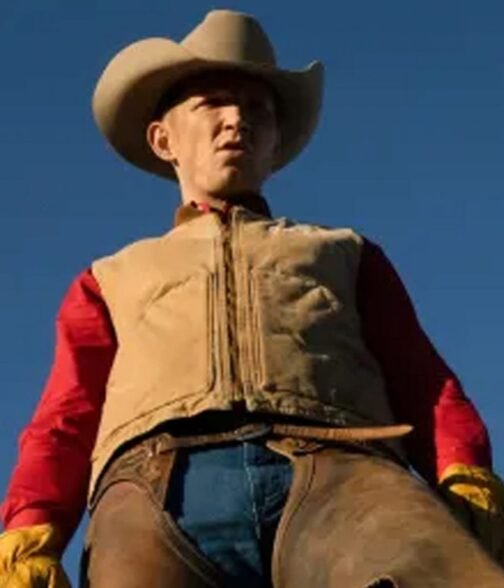 Jefferson White Yellowstone Season 04 6666 Brown Vest - Image 7