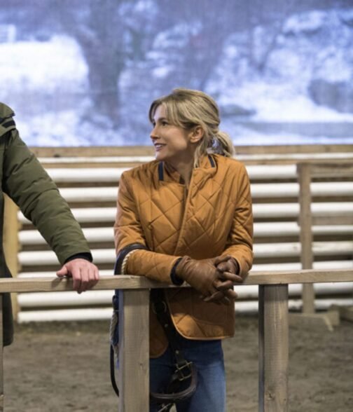 Jen Landon FBI Most Wanted Brown Quilted Jacket - Image 7
