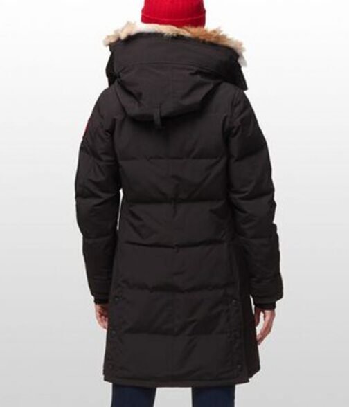 Black Down Jennifer Lopez Parka - Image 3