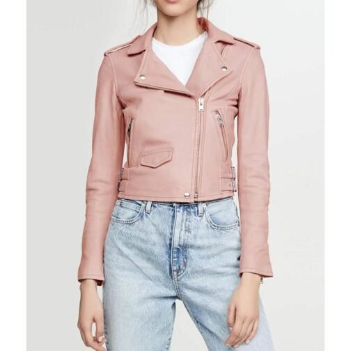 Katheryn Winnick Big Sky Season 3 Pink Leather Jacket