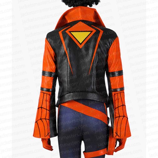 Jessica Drew Across the Spider-Verse Leather Jacket - Image 3