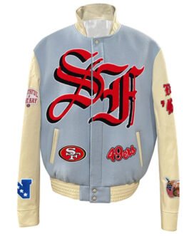 JH San Francisco 49ers Baby Blue Varsity Jacket