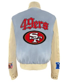 JH San Francisco 49ers Baby Blue Varsity Jacket