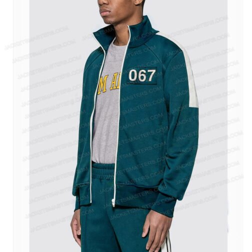 067 Ji-Yeong Squid Game Green Track Jacket - Image 7