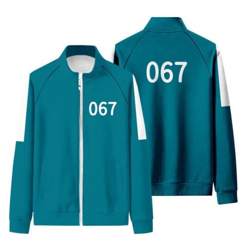 067 Ji-Yeong Squid Game Green Track Jacket - Image 5