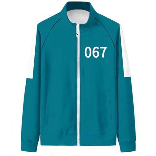067 Ji-Yeong Squid Game Green Track Jacket - Image 3