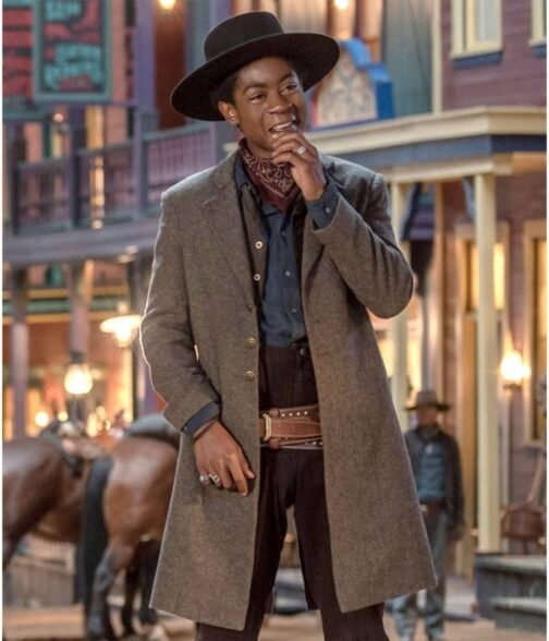 The Harder They Fall RJ Cyler Gray Wool Coat