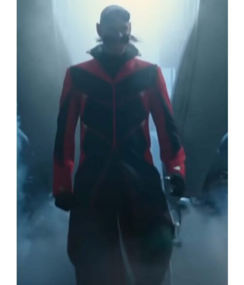Jim Carrey Sonic The Hedgehog 2 Black and Red Tailcoat - Image 9