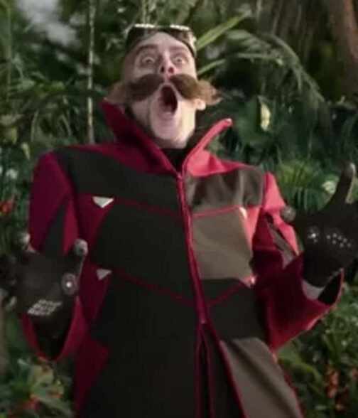 Jim Carrey Sonic The Hedgehog 2 Black and Red Tailcoat - Image 7