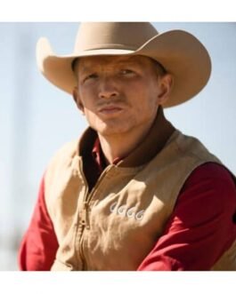 Jefferson White Yellowstone Season 04 6666 Brown Vest
