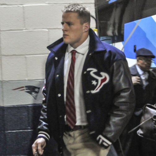 JJ Watt Houston Texas Varsity Black Jacket - Image 10