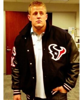 JJ Watt Houston Texas Varsity Black Jacket