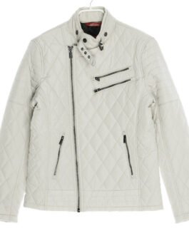 Joe Burrow White Quilted Bomber Jacket