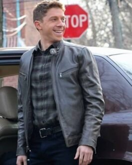 Blue Bloods Will Hochman Grey Leather Jacket