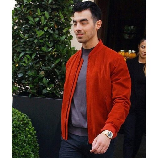 Joe Jonas Suede Orange Jacket - Image 3