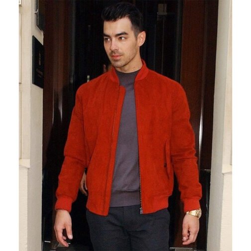 Joe Jonas Suede Orange Jacket - Image 2