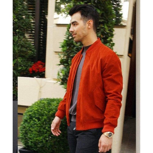 Joe Jonas Suede Orange Jacket - Image 4