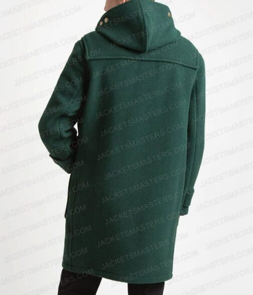 Joe Locke Heartstopper Duffle Green Coat - Image 3