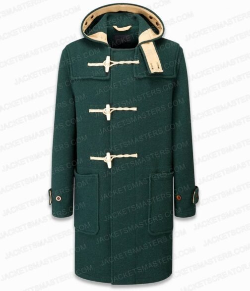 Joe Locke Heartstopper Duffle Green Coat - Image 6