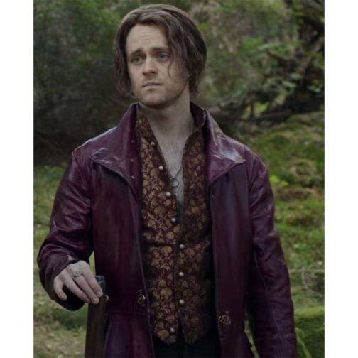 The Witcher Joey Batey Maroon Coat - Image 2