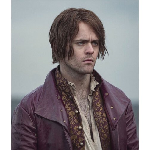 The Witcher Joey Batey Maroon Coat - Image 4