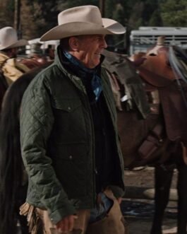Yellowstone S04 Kevin Costner Green Jacket
