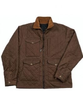 Kevin Costner Yellowstone Season 04 Brown Quilted Jacket