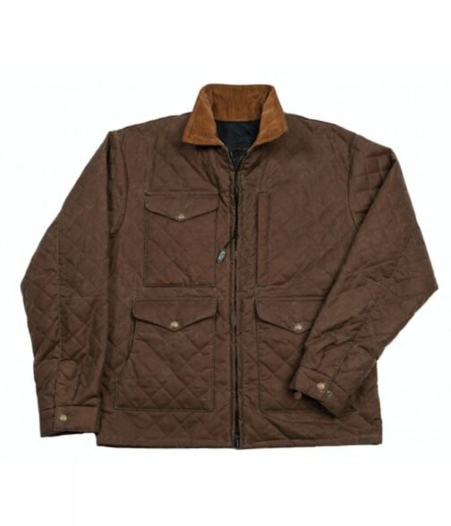 Kevin Costner Yellowstone Season 04 Brown Quilted Jacket