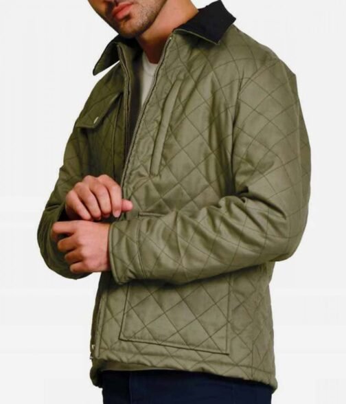 Yellowstone S04 Kevin Costner Green Jacket - Image 7