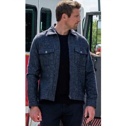 Hudson and Rex Season 5 John Reardon Navy Blue Jacket - Image 2