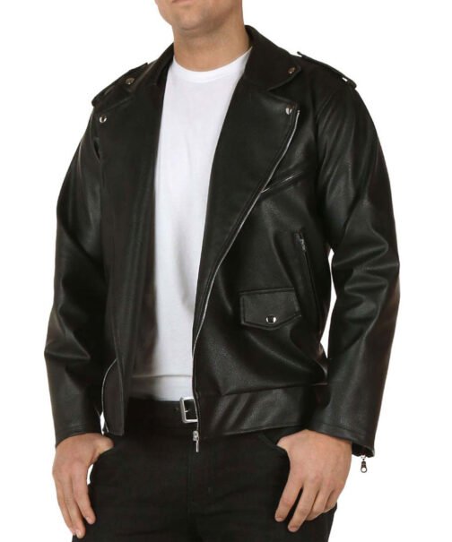 John Travolta T Birds Danny Zuko Leather Jacket - Image 3