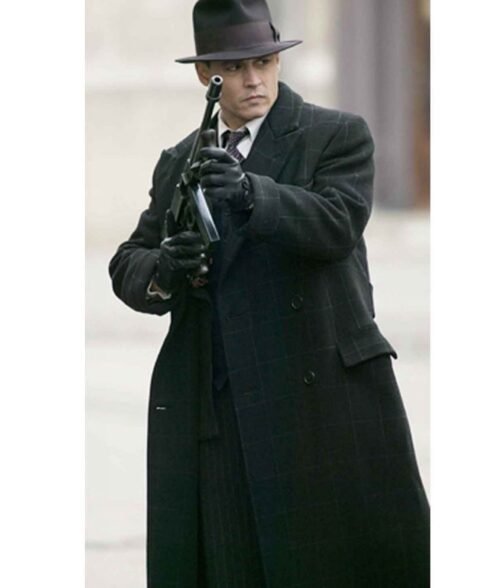 Public Enemies John Dillinger Black Trench Coat - Image 5