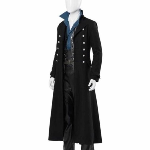 Fantastic Beasts 2 Johnny Depp Double Breasted Coat - Image 7