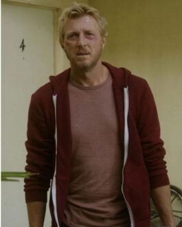 William Zabka Cobra Kai Fleece Maroon Hoodie