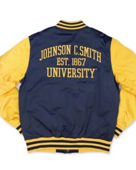 Johnson C. Smith Golden Bulls Navy and Gold Jacket