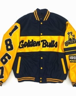 JCSU Golden Bulls Ole Skool Letterman Jacket
