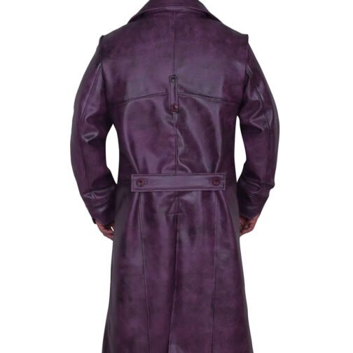 Injustice 2 Purple Leather Coat - Image 3