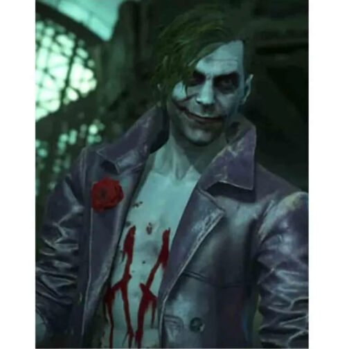 Injustice 2 Purple Leather Coat - Image 6