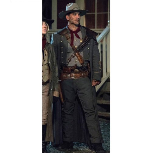 Jonah Hex Josh Brolin Wool Blue Coat - Image 4
