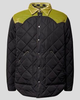 Michael Evans Behling All American Quilted Black Jacket