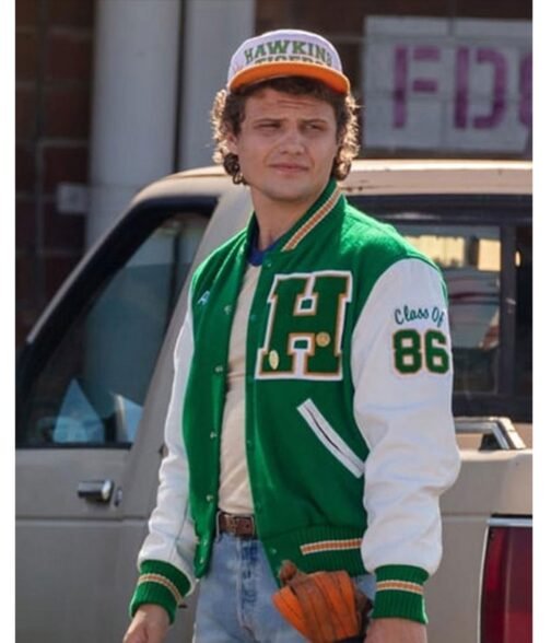 Stranger Things Joseph Quinn Letterman Jacket - Image 4