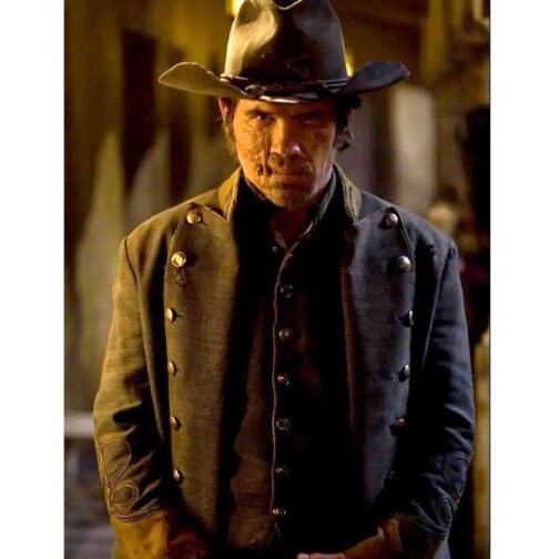 Jonah Hex Josh Brolin Wool Blue Coat - Image 8