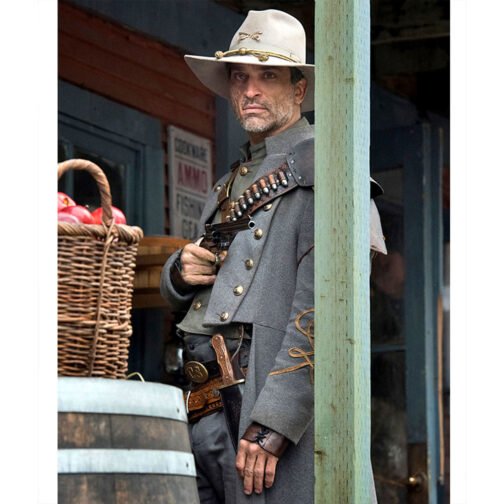 Jonah Hex Josh Brolin Wool Blue Coat - Image 5