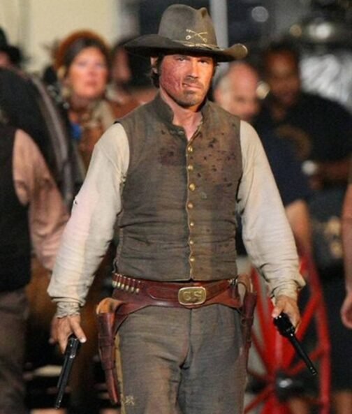 Jonah Hex Josh Brolin Gray Cowboy Vest