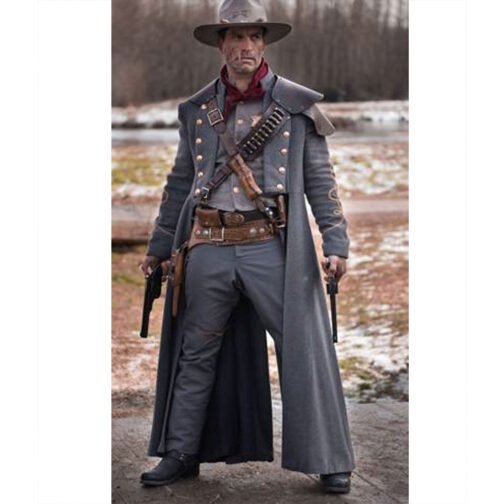 Jonah Hex Josh Brolin Wool Blue Coat - Image 2