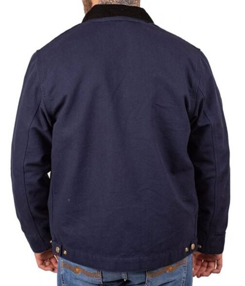Outer Range Josh Brolin Cotton Blue Jacket - Image 3