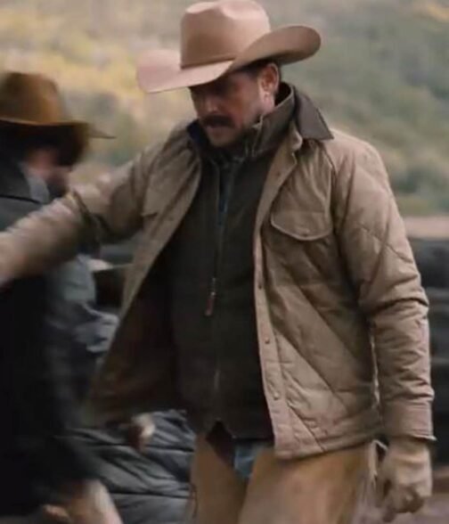 Yellowstone Season 04 Josh Lucas Brown Jacket - Image 8