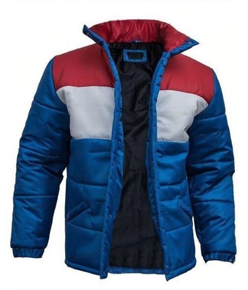 Stranger Things Season 4 Winona Ryder Puffer Blue Jacket