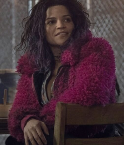 The Walking Dead Season 10 Princess Sherpa Pink Jacket - Image 15